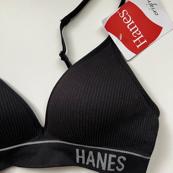 HANES ORIGINALS RIB CONTOUR COMFORTFLEX FIT BRALETTE Women Size X-Small NWT - Picture 2 of 4